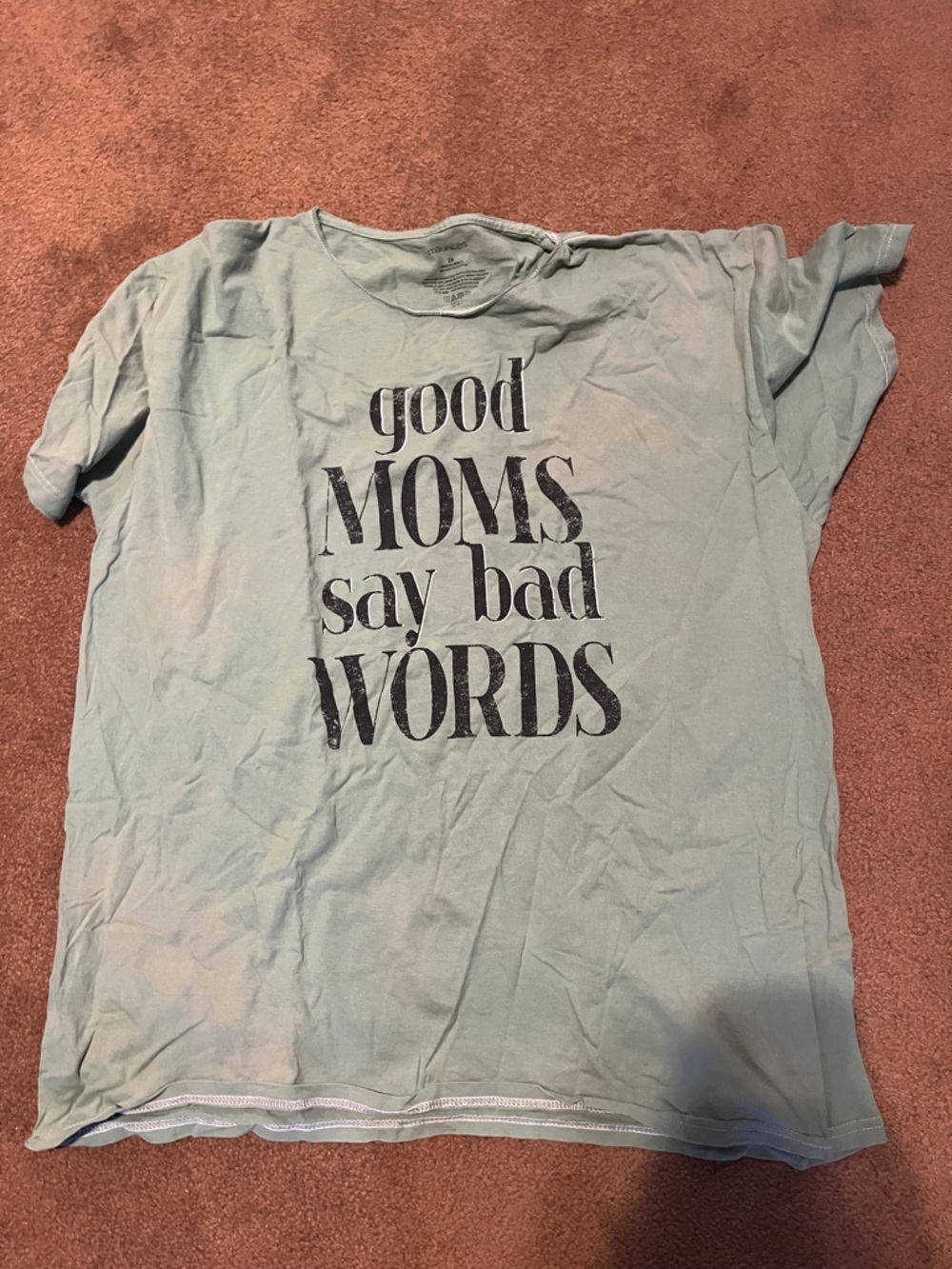 Maurices Light Seafoam Graphic Tee - 'Good Moms Say Bad Words'